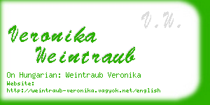veronika weintraub business card